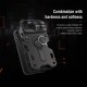 For iPhone 13 Pro Protective Case Anti-Peeping Slide Lens Cover with Bracket Anti-Scratch Shockproof Back Cover