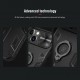 For iPhone 13 Protective Case Anti-Peeping Slide Lens Cover with Bracket Anti-Scratch Shockproof Back Cover