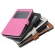 PU Leather Magnetic Flip Stand Window Case Cover Pouch Sleeve For Wiko Pulp 4G