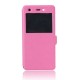 PU Leather Magnetic Flip Stand Window Case Cover Pouch Sleeve For Wiko Pulp 4G