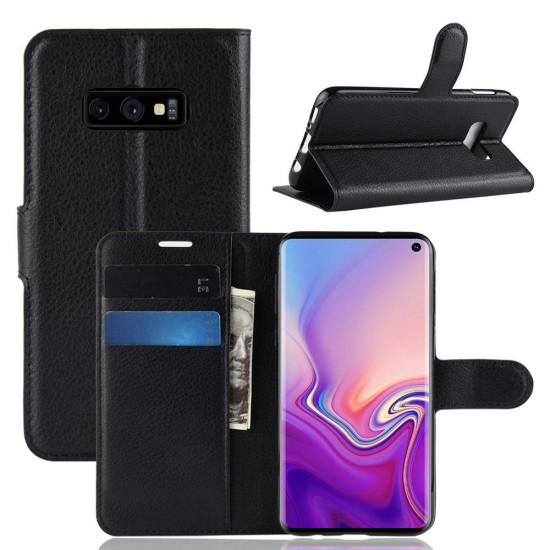 PU Leather Wallet Kickstand Flip Protective Case For Samsung Galaxy S10e 5.8 Inch