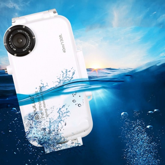 40m Waterproof Diving Shell Shockproof Protective Case for iphone XR XS Max iP7 Plus&8 Plus