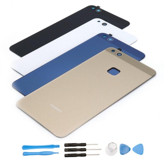 Replacement Glass Battery Back Cover Rear Housing with Tool Kit for Huawei P10 Lite