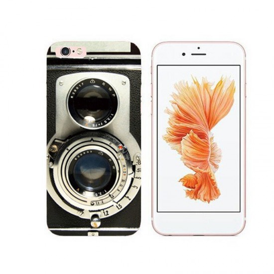 Retro Camera Tape Pattern TPU Shockproof Protective Case Back Cover for iPhone X / XS / XR / 6 / 6S / 7 / 6 Plus / 6S Plus