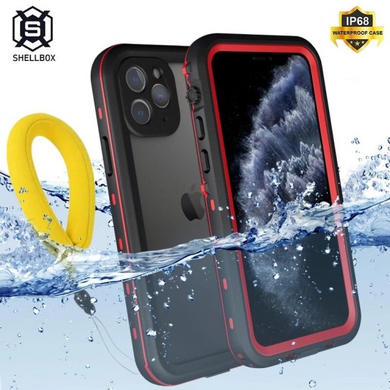 For iPhone 12 / 12 Pro / 11 / 11 Pro IP68 Waterproof Case Transparent Touch Screen PC + TPU Shockproof Dustproof 360° Full Cover Protective Case