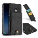 SHS Linen Pattern Multi-card Slot Protective Case for Samsung Galaxy S9