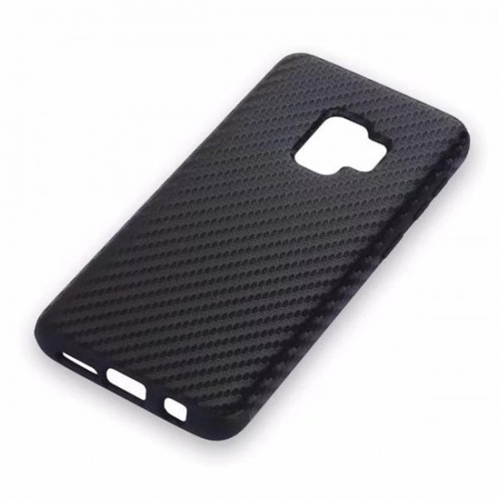 Soft TPU Carbon Fiber Grain Phone Case Cover For Samsung Galaxy S9 S9+