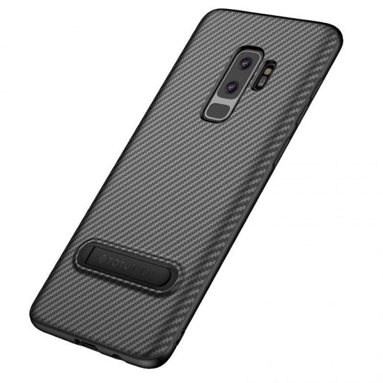 Carbon Fiber Kickstand Protective Case For Samsung Galaxy S9/S9 Plus