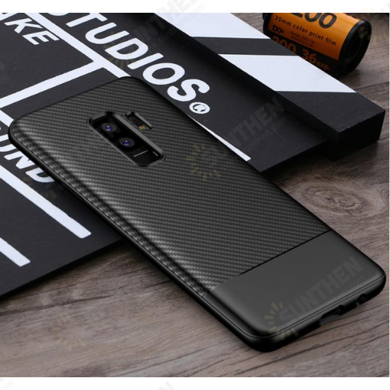 Ultra Thin Carbon Fiber Soft TPU Case for Samsung Galaxy S9 Plus