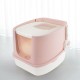 Cat Litter Box Fully Enclosed Anti-Splash Deodorant Cat Toilet For Cats Two-Way with Shovel High Capacity Pet Supplies Litter Ash Tray Bedpan Barrier Sandbox