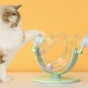 Cat Roller Coaster Toy Interactive Round Shape Toy 360° Rotation Toy with Ringing Bell Non-slip Design for Cats