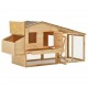 Chicken Cage Solid Pine Wood 70.1inchx26.4inchx36.2inch