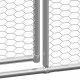 Outdoor Chicken Cage 6.6'x19.7'x6.6' Galvanized Steel