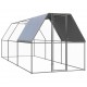 Outdoor Chicken Cage 6.6'x19.7'x6.6' Galvanized Steel