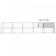 Outdoor Chicken Cage 6.6'x32.8'x6.6' Galvanized Steel