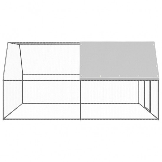 Outdoor Chicken Cage 9.8'x13.1'x6.6' Galvanized Steel