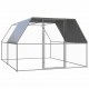 Outdoor Chicken Cage 9.8'x13.1'x6.6' Galvanized Steel