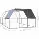 Outdoor Chicken Cage 9.8'x19.7'x6.6' Galvanized Steel