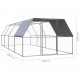 Outdoor Chicken Cage 9.8'x26.2'x6.6' Galvanized Steel