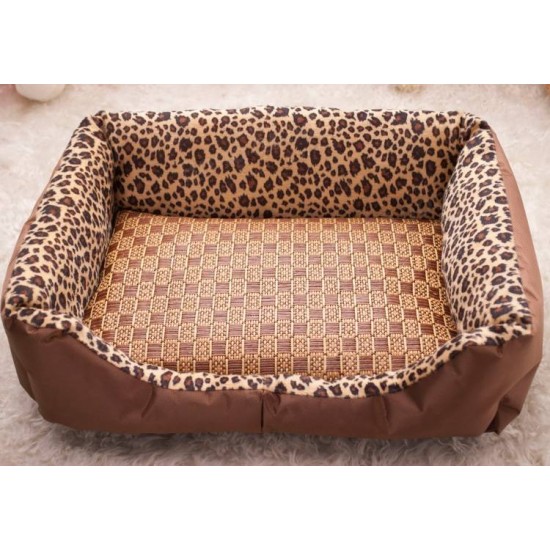 Pet Dog Cat Hot Summer Cooling Bed Rattan Tatami Bamboo Cozy Sleep Pad Mat Multiuse Tatami Seat