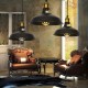 110V-250V 27cm Retro Chandeliers Pendant Lights E26/E27 Black Pendant Lighting For Home Without Bulb