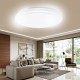 18/40/50W LED Ceiling Lights Panel Down Round Kitchen Bathroom Room Wall Lamp