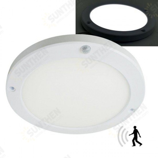 18W LED Ultra Thin Round PIR Motion Sensor Panel Ceiling Light Human Body Induction Down Light