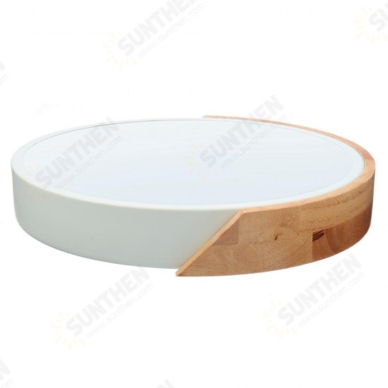 18W Ultra-thin Ceiling Light Colorful Round Acrylic LED Wood Room Ceiling Lamp