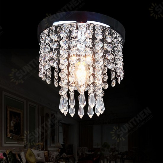 20*20CM Aisle Bedroom Crystal Chandelier Pendant Lamp Ceiling Light Lighting Fixture