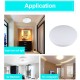 220V 12/18/24W Voice Control Led Ceiling Light Ultra Thin Flush Mount Kitchen Round