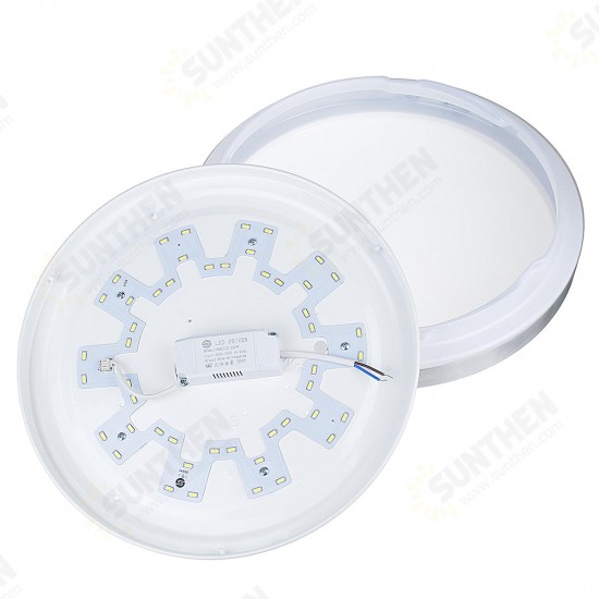 220V 12W 24W 36W LED Ceiling Light Round Panel Down Light Living Room Bedroom Kit