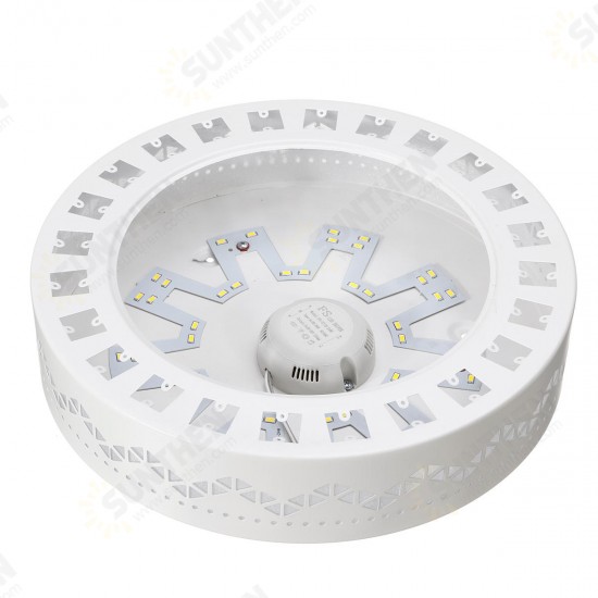 220V 12W Dimmable LED Round Ceiling Light Fixture Thin Flush Mount Home