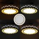 220V 12W Dimmable LED Round Ceiling Light Fixture Thin Flush Mount Home