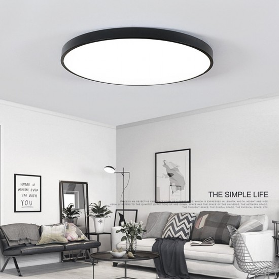 23CM/30CM LED Ceiling Light Ultra-thin Surface Downlight Mount Round Panel Lamp AC110-240V