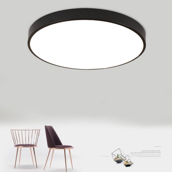 23CM/30CM LED Ceiling Light Ultra-thin Surface Downlight Mount Round Panel Lamp AC110-240V