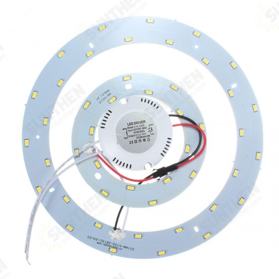 23W 5730 SMD LED Double Panel Circle Annular Ceiling Light Fixtures Board Lamp