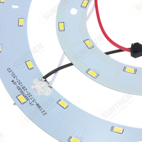 23W 5730 SMD LED Double Panel Circle Annular Ceiling Light Fixtures Board Lamp