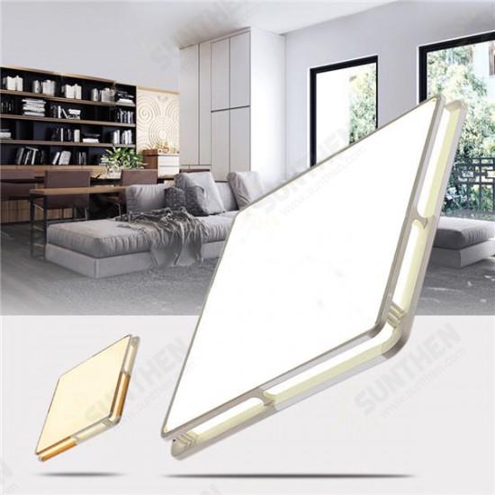 24W 1000LM Modern Square Acrylic LED Ceiling Lights Flush Mount Light Fixture for Bedroom 110V-220V