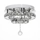 24W/48W Chandelier Crystal Stepless Dimming LED Round Ceiling Light Remote Control Fixture Decor AC100-240V