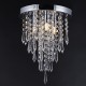 250x265MM Crystal Chandeliers Crystal Ceiling Light For Bedroom Hallway Living Room Kitchen Chrome Finish Without Bulb