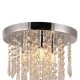 250x265MM Crystal Chandeliers Crystal Ceiling Light For Bedroom Hallway Living Room Kitchen Chrome Finish Without Bulb