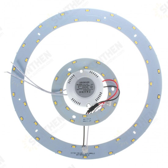 25W 5730 SMD LED Double Panel Circles Annular Ceiling Light Fixtures Board Lamp