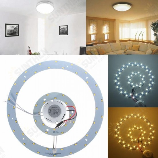 25W 5730 SMD LED Double Panel Circles Annular Ceiling Light Fixtures Board Lamp