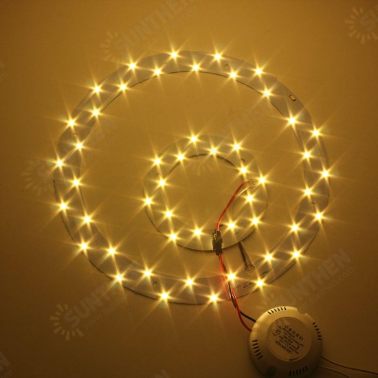 25W 5730 SMD LED Double Panel Circles Annular Ceiling Light Fixtures Board Lamp