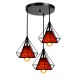 3 Head E27 Vintage Chandelier Light Restaurant Adjustable Pendant Lamp Bar Living Room