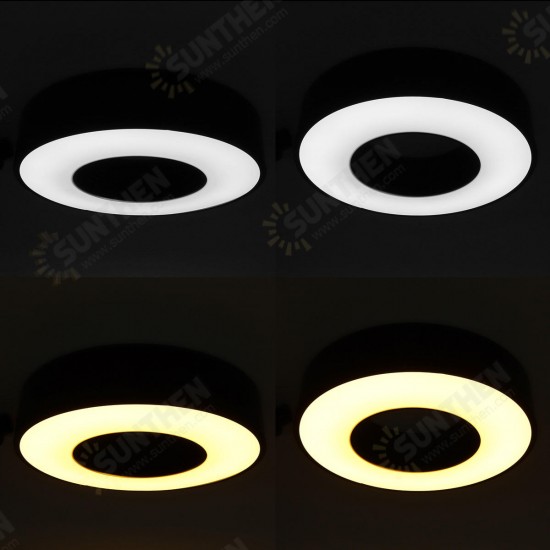 30W LED Ceiling Light Round-shape Panel Light Home 3 Colors Lighting 110V-220V