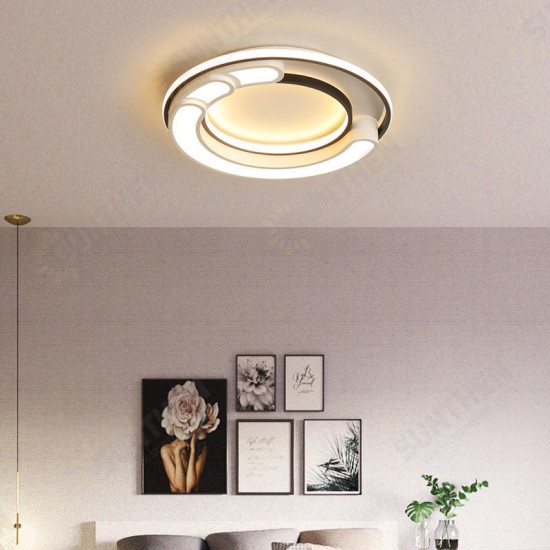 32W Modern LED Ceiling Light Geometric Round Living Bedroom Ceiling Lighting