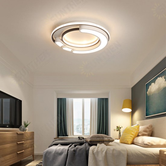 32W Modern LED Ceiling Light Geometric Round Living Bedroom Ceiling Lighting