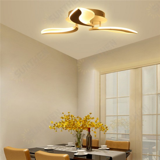 330LED Modern Leaves Chandeliers Acrylic Ceiling Lights Fixtures Living Bedroom