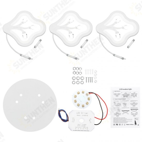 360LED 4000LM Post-Modern Ceiling Lamp Bedroom LED Chandeliers+Remote Control